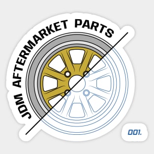 Gold WTNB Wheels JDM Sticker